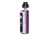une image représentant une cigarette électronique violette, avec le haut et le bas noirs