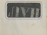 an old black and white photo of a sign that says love