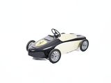 black and white toy car with batman symbol on the front