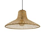 un gros plan d'une lampe suspendue au plafond