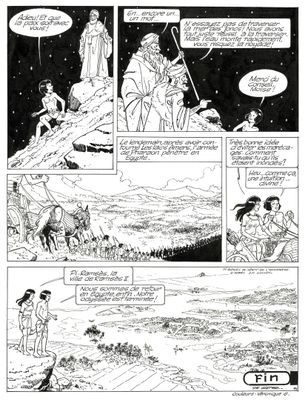 une page de la bande dessinée parue dans le premier numéro de Star Wars