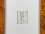 l'image d'un dessin d'une femme coiffée d'un chapeau