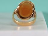 an image of a gold ring with a stone in the middle