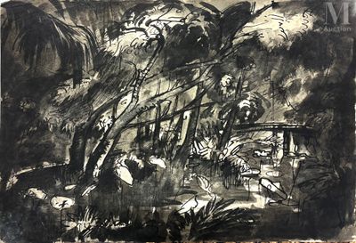 une image d'un dessin en noir et blanc d'un homme sur un cheval