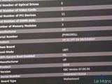 a lot of information on the screen of the computer