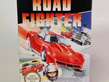 the box for the game road fighter is shown on a white surface