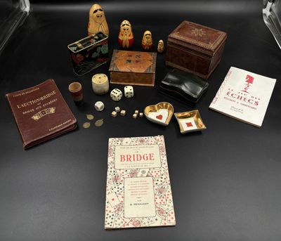 a table with a bunch of items on top of it