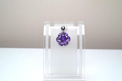 Un pendentif en argent serti de 3,90 cts env d'améthystes fa…