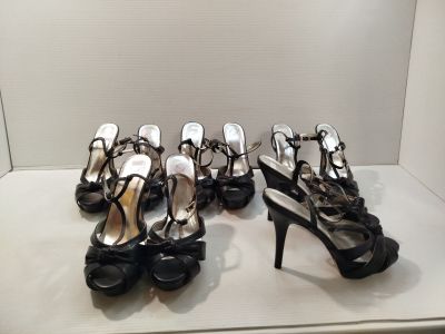 Lot de 5 - Sandales à talons hauts - Noir et Argent - Style …
