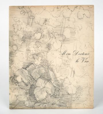 a drawing of a map with a bunch of flowers on it