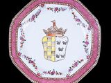 une image représentant une assiette sur laquelle figure une couronne