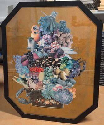 a picture of a picture of a bunch of fruits and vegetables