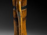 an image of a wooden vase sitting on top of a table