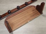 two wooden pegs that are sitting on a table