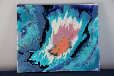 DUMAS Christiane "Ile au trésor", 2017, technique mixte sur …