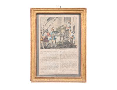 Ecole XIXe "Prise de Chartres"