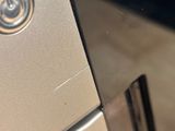 a close up view of a stainless steel door handle