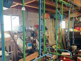 a room with a lot of tools in it