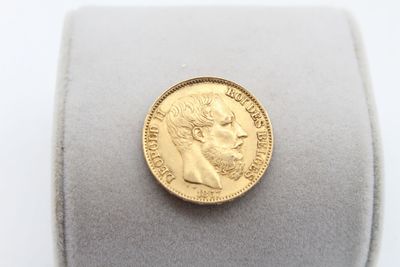 1 pièce de 20f or Roi des belges 1867 poids: 6.