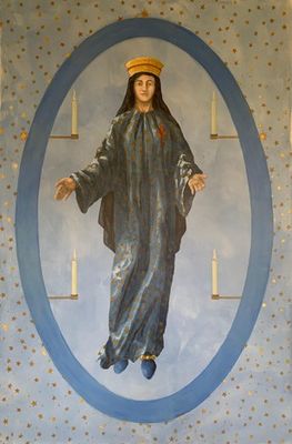 Etape 1 de l’apparition Pierre MAIGNE (140X200) Vierge de Po…