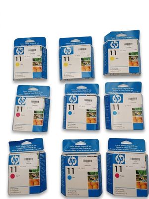 Lot de 9 - HP - Ce pack comprend 3 cartouches d'encre 11 tri…