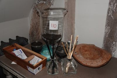 a table with a lot of things on it