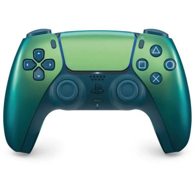 a close up of a game controller on a white background