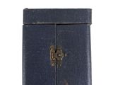 a small blue box that has a lock on it