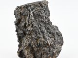 sculpture of a rock on a white surface with a white background