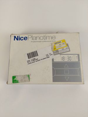 a white box with a label on it that says nice planetime