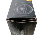 a black box with a picture of a ferrari logo on it
