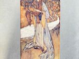 a picture of a painting on the wall of a room