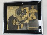 une image d'un tableau sur le mur d'un bâtiment