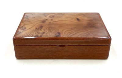 a wooden box that is sitting on a table