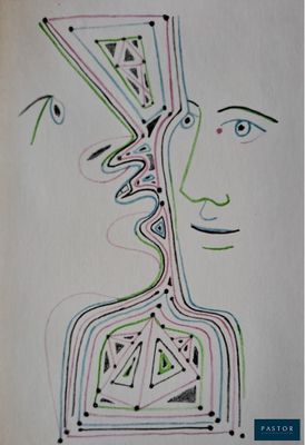 une image représentant le dessin du visage d'un homme d'où partent des lignes