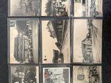 many old photographs of people riding motorcycles on the street