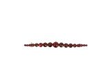 perle, grenat naturel, ronde, rouge, 6 x 4 mm, vendue par paquet