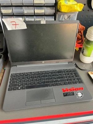 a laptop computer sitting on top of a desk
