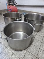 3 faitouts. Dim: D34XH20 cm, D30XH24 cm, D30XH20 cm (LEGUMER…