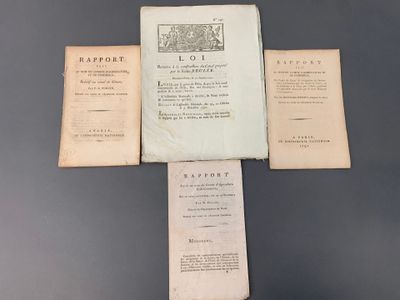 4 documents révolutionnaires imprimés sur les canaux :