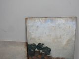 a picture of a painting of a tree on the wall