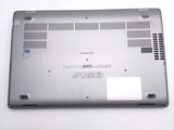 a close up of a laptop with the bottom panel missing