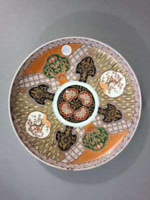 a plate with a decorative design on it on a table