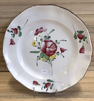LUNEVILLE (Collection Denis Raclot) Plat en faïence diam 29c…