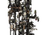 a sculpture made out of many different types of objects
