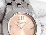 a watch that is sitting on a gloved hand