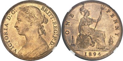 a gold coin with a woman on a bicycle on it