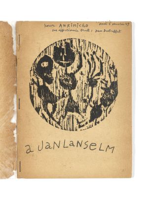 un vieux livre avec l'image d'un homme et d'un chien