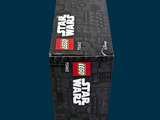 a box with a lego star wars logo on it