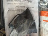 a plastic bag with a pair of shoes in it